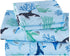 Viviland 4 Pieces Boys Blue Ocean Full Sheet Set - Soft Microfiber