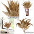CATTREE 2 Pack Artificial Plants for Christmas, Gold Faux Shrubs, Plastic Grass Simulation for Home & Garden Decoration