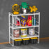 Counter 1 Pack iPEGTOP Expandable Cabinet Storage Shelf Organizer Rack, Heavy Duty Stackable Steel Metal Spice Rack