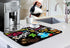 Coffee Bar mat Accessories for Countertop Absorbent Hide Stain Rubber Backed Dish Drying Mats for Kitchen Counter Draining Pad Decor Gift Fit Under Coffee Maker Coffee Pot Espresso Machine (20x12in)