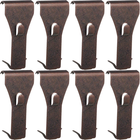 Ripeng 16 Pieces Brick Wall Clips and Hooks for Hanging Outdoors, No Drill, Brick Hangers Fit 2-1/4 to 2-3/8 Inch Hooks
