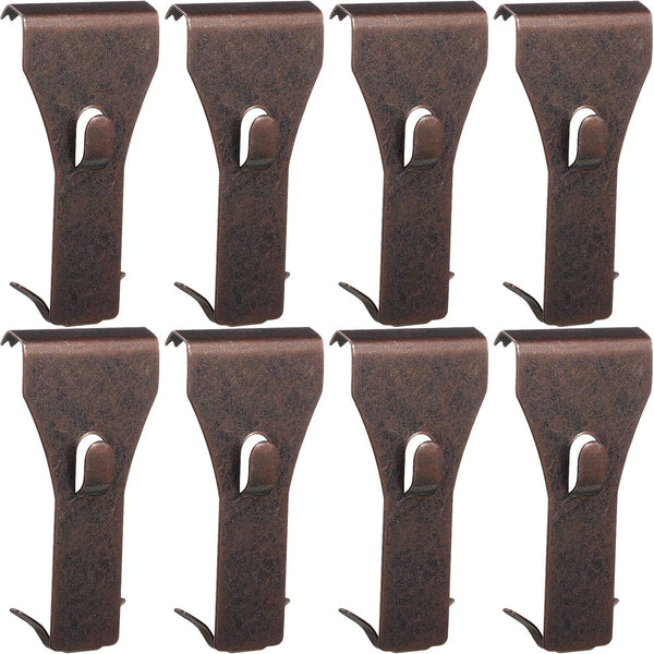 Ripeng 16 Pieces Brick Wall Clips and Hooks for Hanging Outdoors, No Drill, Brick Hangers Fit 2-1/4 to 2-3/8 Inch Hooks