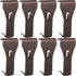 Ripeng 16 Pieces Brick Wall Clips and Hooks for Hanging Outdoors, No Drill, Brick Hangers Fit 2-1/4 to 2-3/8 Inch Hooks