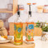 Set Set BBQ,Orange,2 Pack 17 oz. TZSSP Olive Oil and Vinegar Dispenser Glass Dispenser Bottles Cooking Oil Cruets