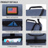MIER 2 Compartment Lunch Bag, Leakproof Insulated Cooler Bag for Work, Bluesteel, Medium