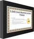 Creative Picture Frames 5.5X8.5Bk - Business License Frame with Self Standing Easel and Wall Hanger for Versatility