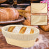 2 PCS 10 inch Oval Long Banneton Brotform Rattan Basket & Liner for Bread Dough Proofing, Rising for Bakers