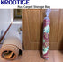 4 Pcs Plastic Rug Storage Bag with 10 Ties, Fits Rugs up to 5' x 7' Clear Carpet Bag, 4.5 Mil Heavy Duty Rug Storage Bag-Protects Rolled Rugs for Moving, Packing, Shipping and Storage -No vent Holes by Krodtige