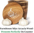 Counter. Introducing The Always Fresh Acacia Garlic Keeper For A Crafted Large Garlic Storage Jar. A Rustic Garlic