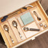 iDesign Clarity Plastic Drawer Organizer for Vanity, Bathroom, Kitchen Storage, 8" x 4" x 2", Clear