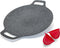 Korean Style BBQ Grill Pan for Stove Top, 13" Round Griddle with Double Bottom, Non-Stick Coating