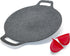 Korean Style BBQ Grill Pan for Stove Top, 13" Round Griddle with Double Bottom, Non-Stick Coating