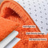 Soft Runner Rugs for Bedroom Hallways, 2x6 Orange Fluffy Shag Throw Area Rug Non Slip for Bedside Dorm Living Room
