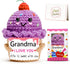 MLZTINGR Crochet Ice Cream Gift for Grandma Handmade Positive Knitted Ice Cream Doll,