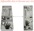 Kitchen Details 3 Compartment Adjustable Drawer Organizer | Utensil & Gadget Holder Tray | Cabinet & Storage