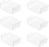 Simple Houseware 6PK Under Shelf Basket, White Storage Solution