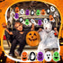Libima 200 3" Pcs Easter Eggs Plastic Eggs with Ghost Easter Skull Empty Bulk Fillable for Egg Hunt Party Favors Basket