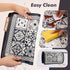 Coffee Mat, Boho Style Dish Drying Mat, Fast Water Absorption, Easy to Clean, Fit for Coffee Bar Accessories