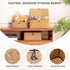 Nonam Set 3, Storage Basket with Lid, Natural Seagrass Bin with Lid of Shelf Baskets Multipurpose Container for Boho