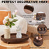 HouseJoy Tray-1611.8in Wooden Decorative Wood Beaded Coffee Table Decor Tray, Rustic Farmhouse Decor Tray for Living