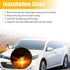 uxcell Left Side Rear View Mirror Turn Signal Amber Light Indicator for Toyota Avalon 2013-2018, Corolla 2014-2019