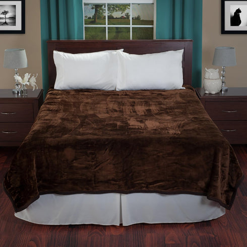 91x81 7.8lb Bedford Home Faux Fur Throw Blanket - Oversized Soft Mink-Style, Machine-Washable Bedding - Heavy Throw