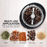 OVENTE Black Electric Coffee Grinder - Compact Grinding Mill with Stainless Blade for Beans, Spices, Herb, Tea
