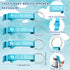 50 Sets 4 Maxcheck Baby Shower Party Favors for Guest Sweet Baby Bottle Opener Keychains Welcome Baby Keychains Thank