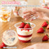 50 Packs 9oz Disposable Dessert Cups with Lids No Hole, Clear Plastic Cups with Lids for Ice Cream, Cake, Snacks