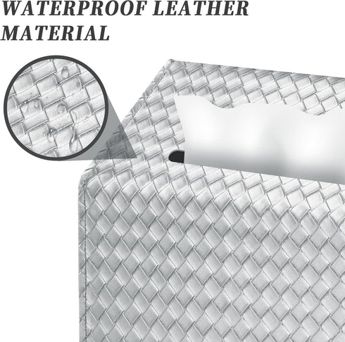 Countertops NiHome PU Leather Tissue Box Cover for Kleenex Hand Towels, Versatile for and Towel Racks, Leather Enhances