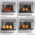 Ecolution Non-Stick Toaster Oven Bakeware Set, 4-Piece Carbon Steel, Easy to Clean