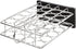 20 Amazon Basics Jars Spice Rack Organizer, Space-Saving Kitchen Organizer with Glass Spice Jars, Sturdy, Silver