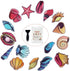 Secopad Non Slip Bathtub Stickers, 16 PCS Adhesive Kids Sea Shell Anti