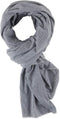Bucky Jersey Stripe Comfort Travel Accessories Blanket Scarf, Gray Stripe, One Size