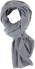 Bucky Jersey Stripe Comfort Travel Accessories Blanket Scarf, Gray Stripe, One Size