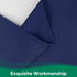 Biscaynebay Wrap Around Bed Skirts for Queen Beds, 15" Drop, Navy Adjustable Elastic Dust Ruffles, Machine Washable