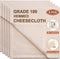 Cheese Cloths, 5 PCS Precut 20x20 Inch, Grade 100 Hemmed for Straining Cooking, Reusable Cotton