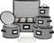 China Storage Containers, Hard Shell with Felt Dividers for Plates, 5-Piece Moving Boxes for Kitchen Organization