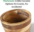 Counter. Introducing The Always Fresh Acacia Garlic Keeper For A Crafted Large Garlic Storage Jar. A Rustic Garlic