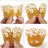 KPOSIYA Cupcake Wrappers, 100 Pack Filigree Artistic Bake Cake Paper Cup, Black, for Wedding Party Birthday