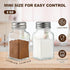 Set, 2 Salt and Pepper Shakers Salt Shaker Pcs,High Transparency Glass Stainless Steel Kitchen Tools Home Essential