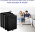 KF250 Filter Replacement for Kenmore 1200e Series Air Purifier PM2010, 3-in-1 True H13 HEPA Filters, 4-Pack
