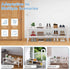 2 Closet,Hallway,Entryway,Small 34.2"x11"x13" Haddockway Long Tier Bamboo Shoe Rack Storage Organizer, Multifunctional