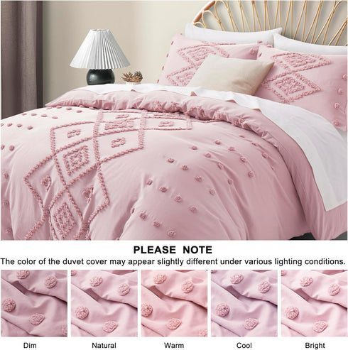Set 2 Set 68" 90") Oli Anderson Tufted Duvet Cover Twin Size, Soft and Lightweight Duvet Covers for All Seasons, Pieces