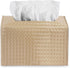 Towel(1-Gold) LIZIMANDU Leather Cover for Disposable Paper Hand Towel Box, Compatible with Kleenex Paper Hand