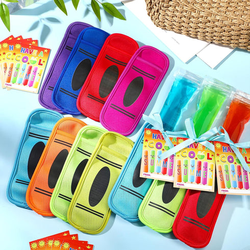 24 Set 24 24 1 Summer End of School Year Gift End of Year Student Gift Include Pcs Reusable Ice Pop Sleeves Pcs Gifts