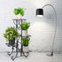 YisanCrafts 4 Tier Plant Stand Indoor Outdoor, Metal Plant Shelf Flower Pot Holder Display Racks - Wrought Iron Corner
