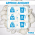 Tumbler Home Mix of White Seashells - Set Includes 1 Pound White Shells up to 3 inches for Home Decor and Crafts