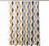 Lush Decor Mid Century Geo Shower Curtain, 72" x 72", Gold & Gray