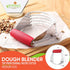 Spring Chef Dough Blender, Top Professional Pastry Cutter, Heavy Duty Baking Tool with Stainless Steel Blades, Medium Size, Red by Spring Chef